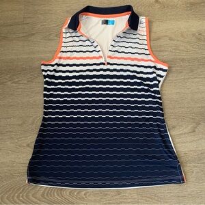 PGA Tour Women's Sleeveless Quarter Zip Tank Top Size S